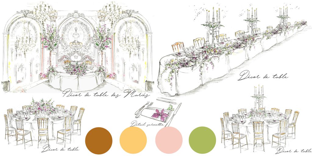 wedding decoration 3d plans in paris