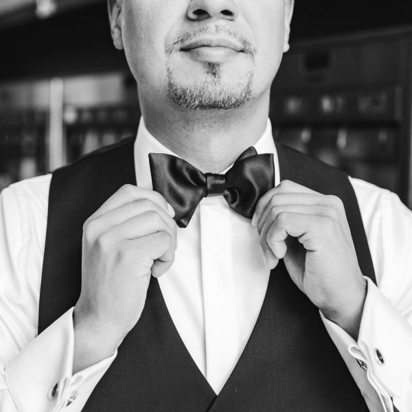 groom getting ready in paris