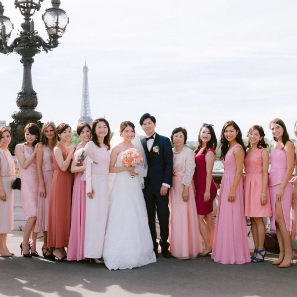 paris bridesmaids and groommen